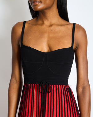 M Missoni Black and Multicolour Ombre Striped Maxi Dress with front Tie Detail Size IT 44 (UK 12)