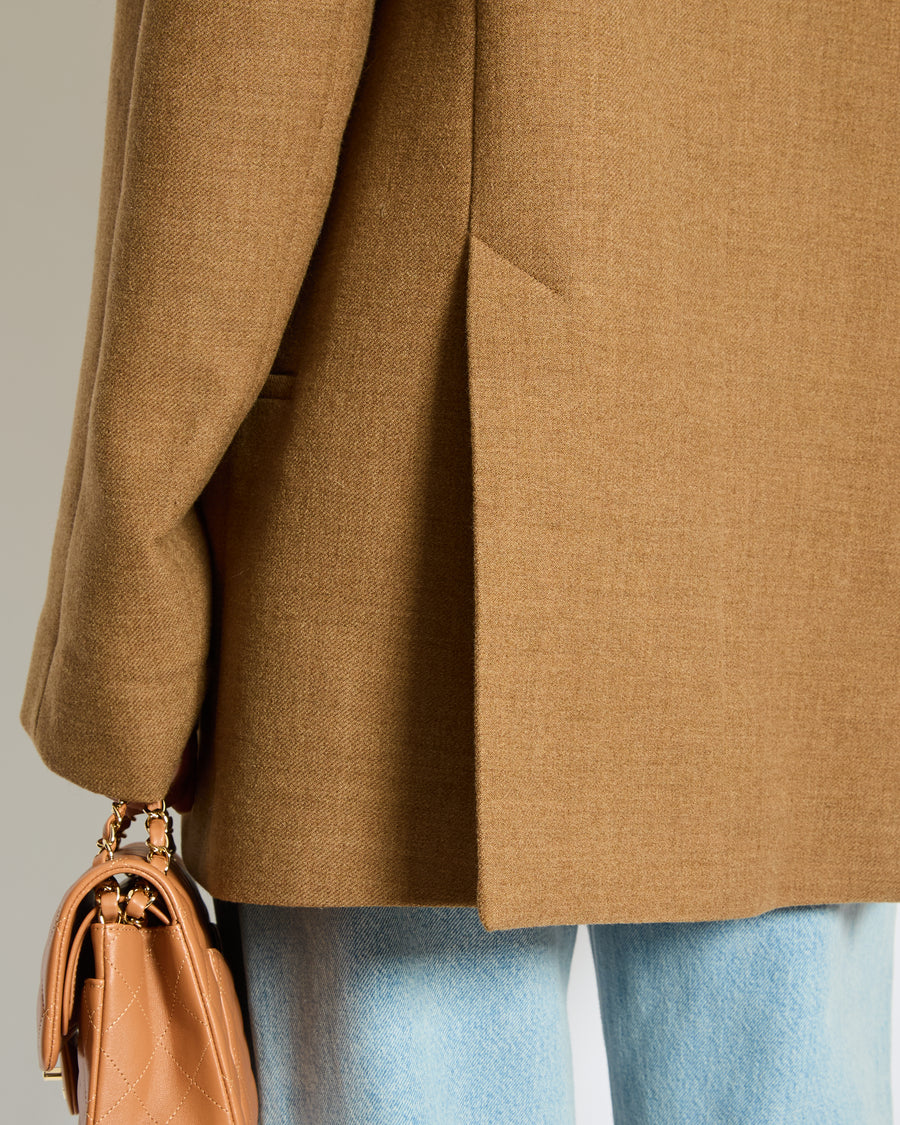 Toteme Brown Oversized Double-Breasted Blazer Size FR 36 (UK 8)