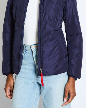 Prada Navy Blue Linea Rossa Ski Puffer Jacket Size IT 36 (UK 4)