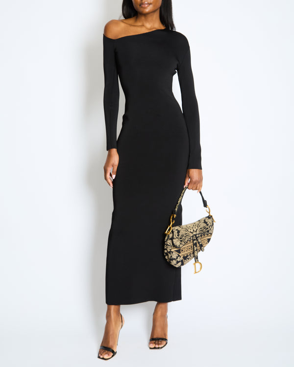 The Row Black Londrina Cutout Midi Dress Size XS (UK 8)