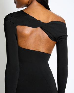 The Row Black Londrina Cutout Midi Dress Size XS (UK 8)