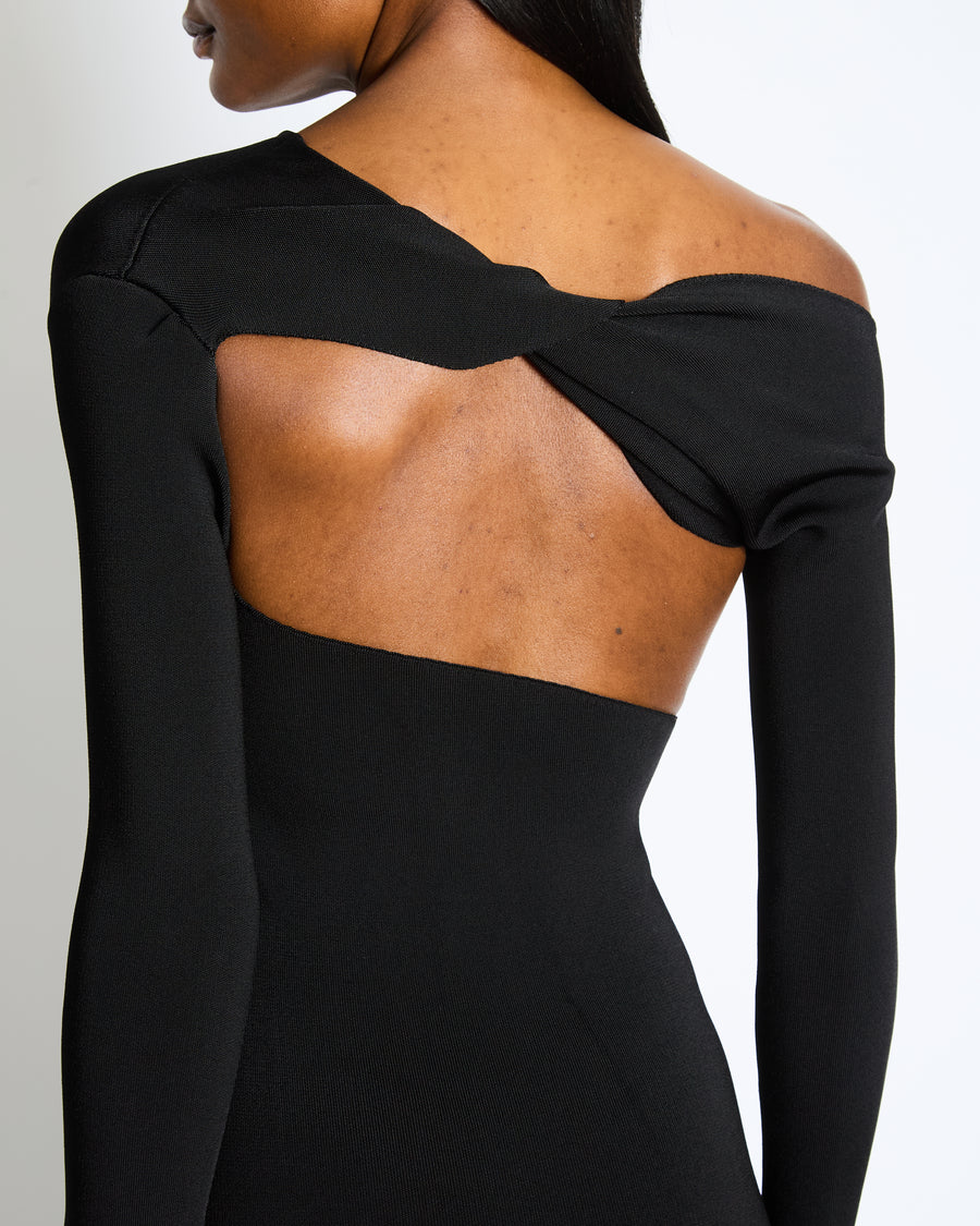 The Row Black Londrina Cutout Midi Dress Size XS (UK 8)