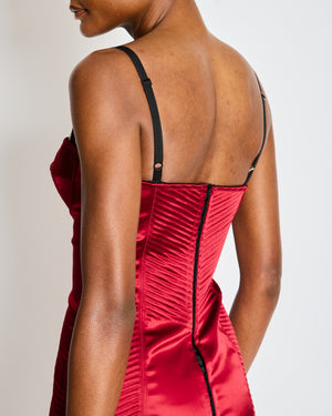 Dolce & Gabbana Corset Mini Dress with a Lace-Up Front Detail Size IT 38 (UK 6)