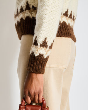 Saint Laurent Fair Isle Wool Blend Jumper Size S (UK 10)