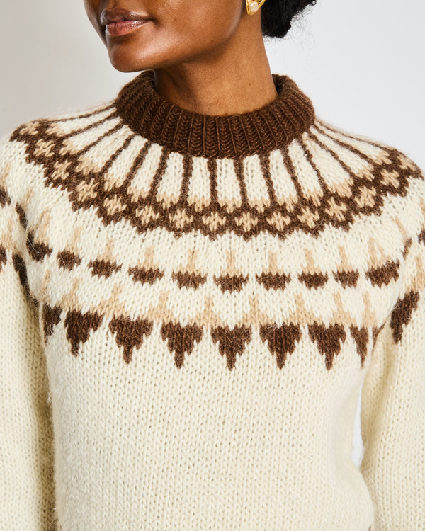 Saint Laurent Fair Isle Wool Blend Jumper Size S (UK 10)