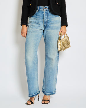 Céline Blue Stone Wash Straight Leg Jeans Size 25 (UK 6)