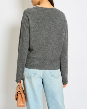 Gucci Grey Cardigan with Button Details and Buckle Detailing on Pockets Size IT 40-42 (UK 8-10)