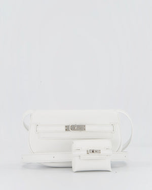 Hermès Kelly Moove Bag in Blanc Swift Leather with Palladium Hardware