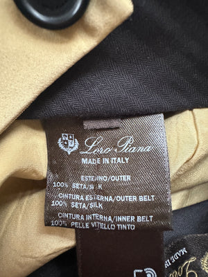 Loro Piana Tan Barrel Trousers with Waistband Detail IT 38 (UK 6)