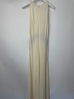 Solid & Striped x Sofia Richie Grainge Jonati Cream Sleevless Maxi Dress with Red Striped Detail Size XS (UK 6)