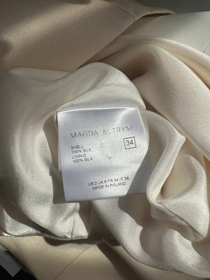 Magdat Butrym Cream Waistcoat and Trouser Set Size FR 34 (UK 6)