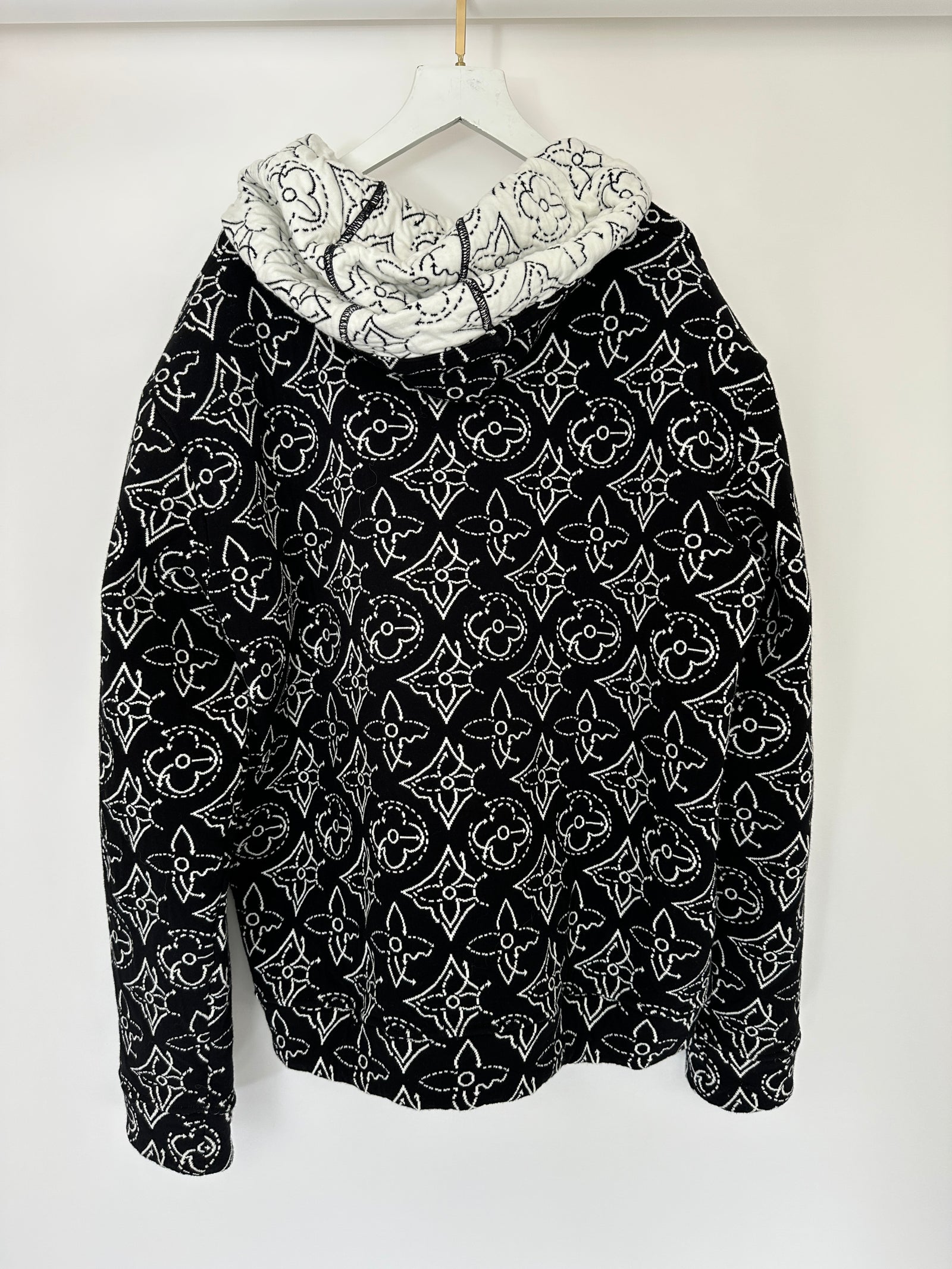 Louis Vuitton x NBA Mens Strategic Flowers Black and White Quilted