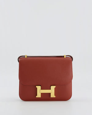 Hermès Constance III 18 Miroir Bag in Rouge Venitien Epsom Leather with Gold Hardware