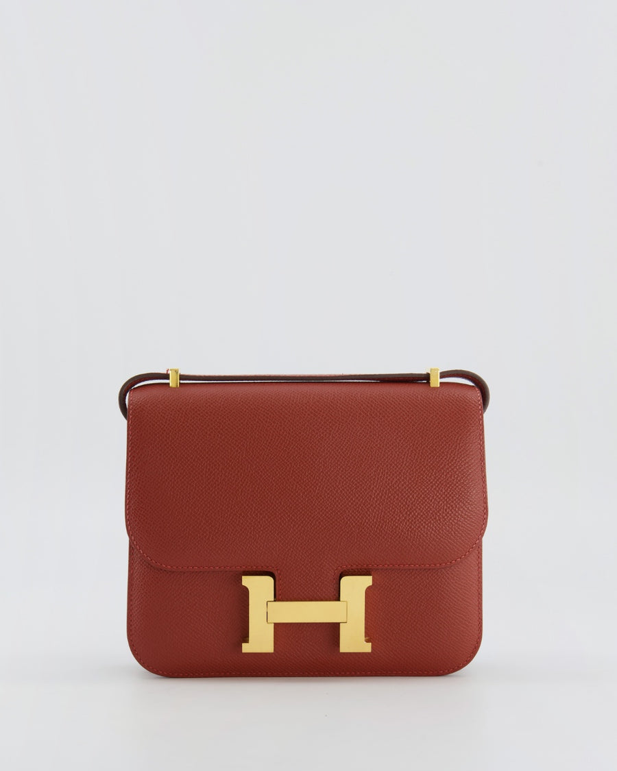 Hermès Constance III 18 Miroir Bag in Rouge Venitien Epsom Leather with Gold Hardware