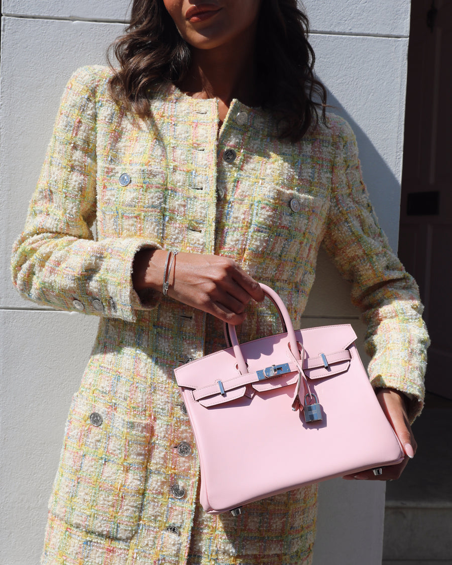 Hermès Birkin 25cm Bag in Rose Sakura Swift Leather with Palladium Hardware