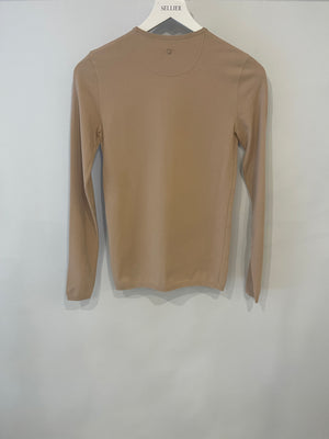 Valentino Blush Pink Long Sleeve Top with Back Stud Detail Size IT 42 (UK 10)