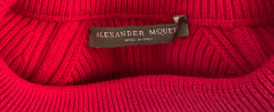 Alexander McQueen Pink Pull Over Knitted Short Sleeve Jumper Size XS (UK 4)