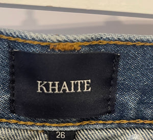 Khaite Blue Denim Kerrie Wide Leg Jeans Size 26 (UK 8) RRP £400