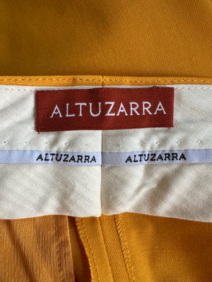 Altuzarra Yellow Suit Jacket and Straight Leg Trousers Set Size FR 40 (UK 12)
