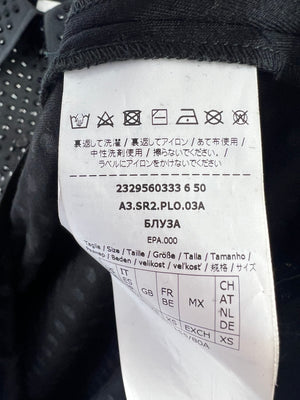 Sportmax Black Ottuso Rhinestone-Embellished Shirt Size XS UK 6-8