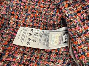 Dolce & Gabbana D&G Pink Tweed Midi Skirt with Chain Trim Detail Size IT 38 (UK 6)