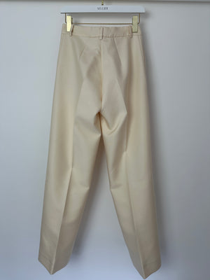 Magdat Butrym Cream Waistcoat and Trouser Set Size FR 34 (UK 6)