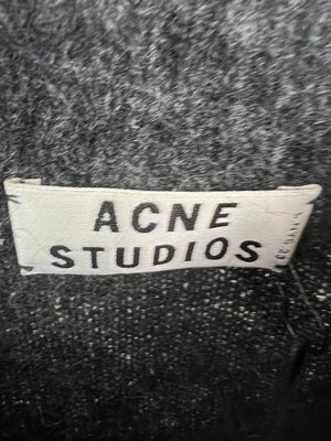 Acne Studios Dark Grey Mohair Blend Long Sleeve Jumper Size M (UK 10)