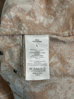 Christian Dior Beige and White Toile de Jouy Logo Windbreaker Size L (UK 12)