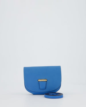 Hermès Mini Convoyeur Bag with strap in Blue Agate Swift Leather with Gold Hardware