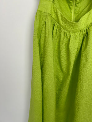 Marysia Green Sleeveless Midi Dress with Cutout Cotton Size (UK 8) RRP £375