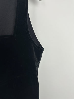 Chanel Black Velvet Top with Bow Detail Size FR 38 (UK 10)