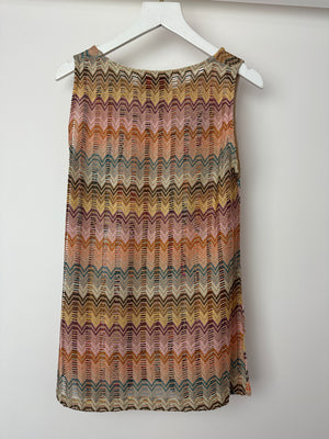 Missoni MARE Multicolour Knitted Sleeveless Top and Trousers Set Size IT 44 (UK 12)