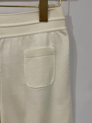 Loro Piana Cream Silk Knit Bermuda Shorts Size IT 40 (UK 8)