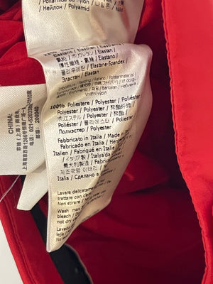 Fendi Red and Brown Reversible Jacket and Trousers Ski Set with Monogram Details Size IT 38 (UK 6)