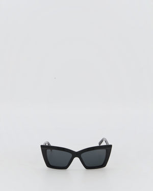 Saint Laurent Black SL 657 Cat Eye Sunglasses in Black