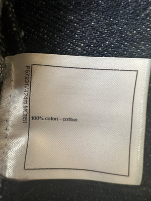 Chanel Dark Indigo "Gabrielle Coco" Straight Leg Jeans Size FR 40 (UK 12)