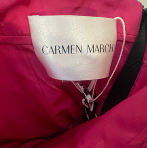 Carmen March Fucsia with Bows Sleeveless Dress Size 40 (UK12)