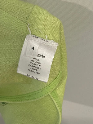 Cult Gaia Light Green Top and Short Set with Floral and Chain Details Size US 2-4 (UK 6-8)