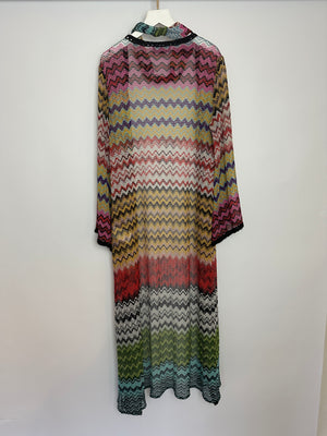 Missoni MARE Multicolour Beach Cover-Up with Matching Headband Set Size IT 42 (UK 10)