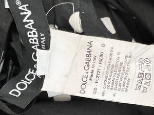 Dolce & Gabbana Black and White Polka Dot Maxi Dress Size IT 40 (UK 8)