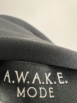 Awake Black One Shoulder Top with Open Side Detail FR 38 (UK 10)