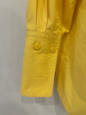 The Attico Yellow Button Down Shirt with Logo Detail Size IT 38 (UK 6)