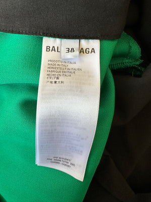 Balenciaga Emerald Green Suit Jacket and Straight Leg Trousers Set Size FR 36 (UK 8)