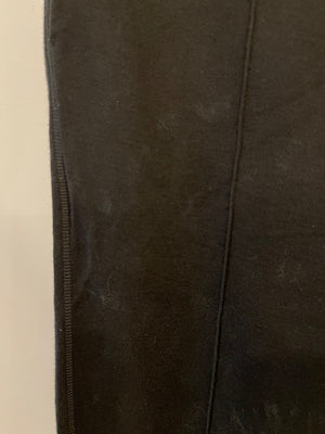 Hermès Black Cotton and Silk Trousers with Back Logo Detailing Size FR 34 (UK 6)