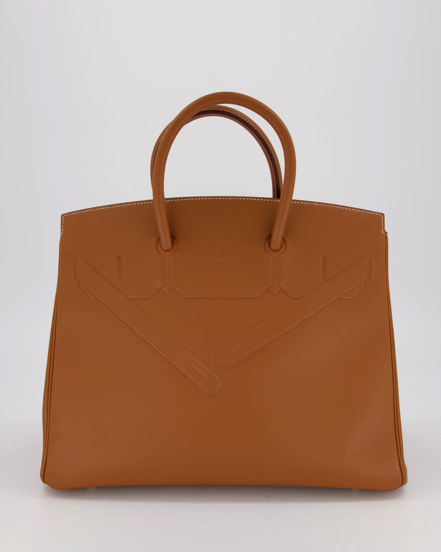 Hermès Birkin 35 Shadow in Gold Swift Leather and Palladium Hardware