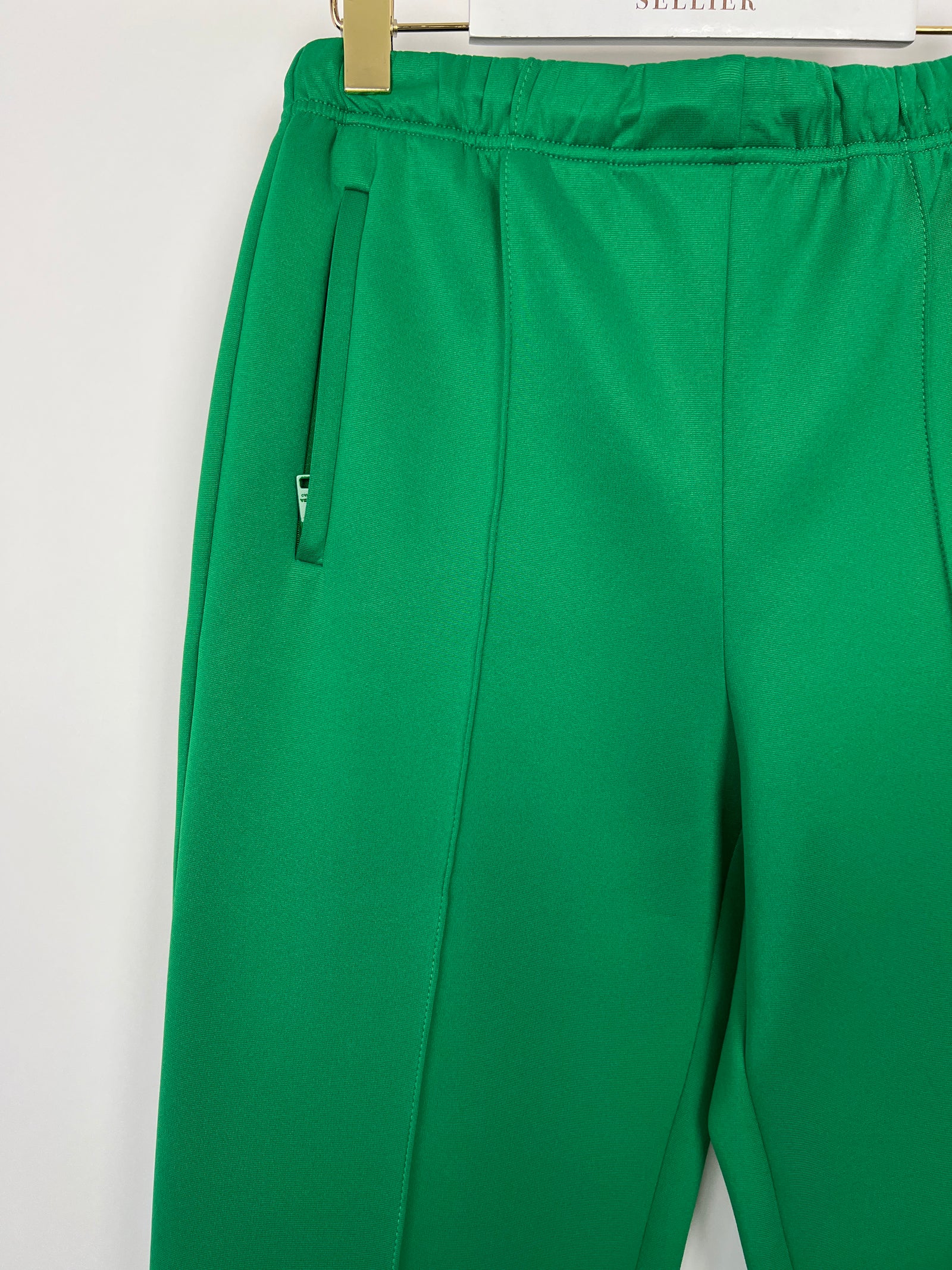 Prada Menswear Green Logo Zip-Up Jacket and Joggers Prada Menswear Green Logo Zip-Up Jacket and Joggers