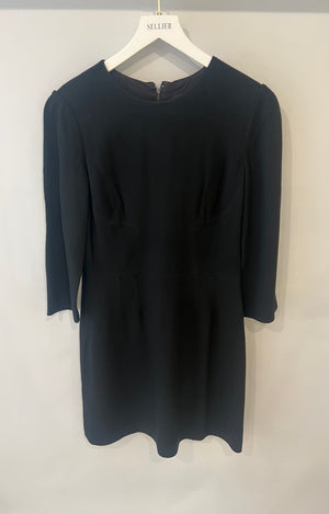 Dolce & Gabbana Black Long-Sleeved Mini Dress Size IT 44 (UK 12)