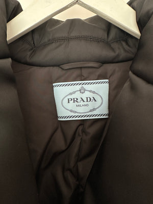 Prada Black Re-Nylon Puffer Jacket Size IT 38 (UK 6)
