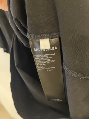 Balenciaga Grey Oversized Paris Moon T-Shirt Size L (UK 12) RRP £730