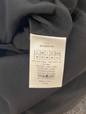 Christian Dior Grey Wool Double Breasted Jacket with Pockets Size FR 44 (UK 16)